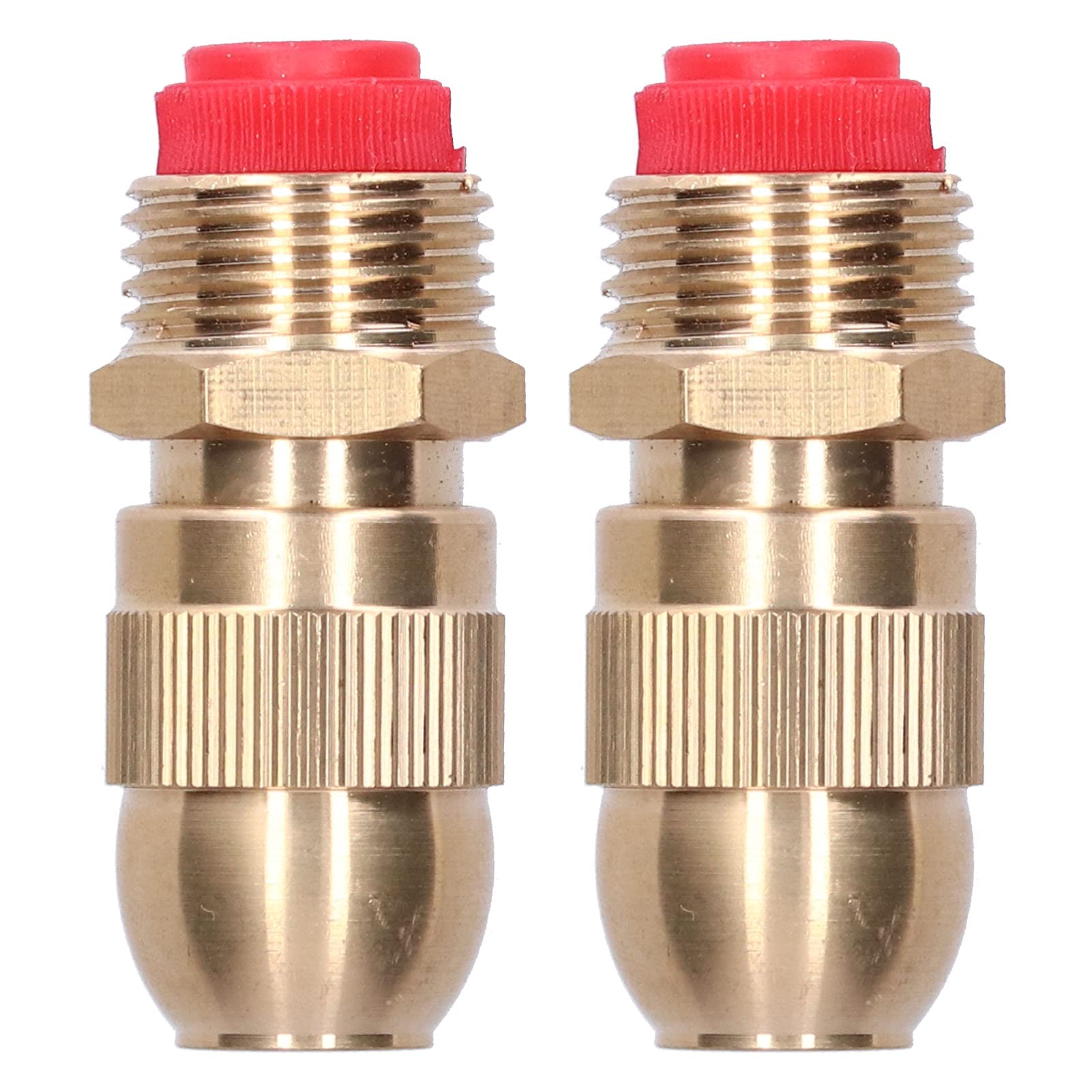 Hyuduo Buse d'arrosage en Laiton, Pulvérisateur d'arrosage Réglable avec Filetage Mâle G1/2, Irrigation et Refroidissement Efficaces de la Pelouse pour Jardins et Serres
