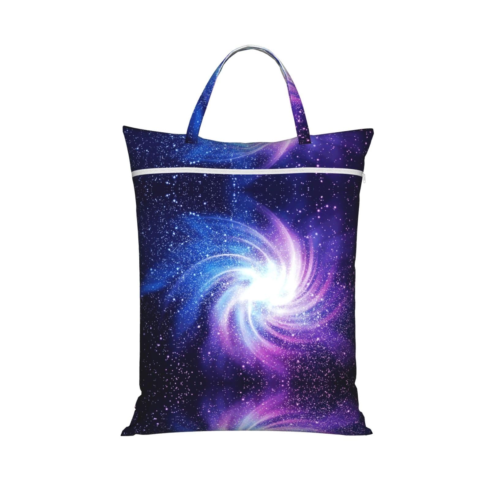 Pphgut 1 Pc Glaxy Print Travel Laundry Bag Portable Dirt Clothes Bags Daily Hiking Camping Vacation
