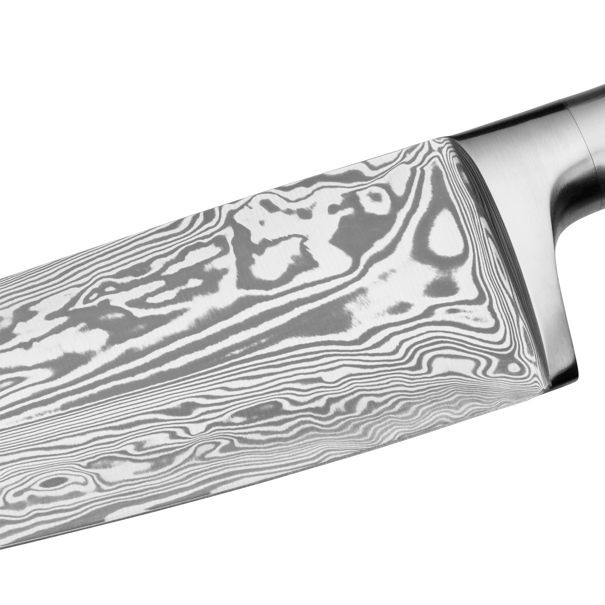 WMF Grand Gourmet Damastmesser, Santoku Messer 32 cm, Made in Germany, Damaststahl 120-lagig, Performance Cut, Klinge 18 cm