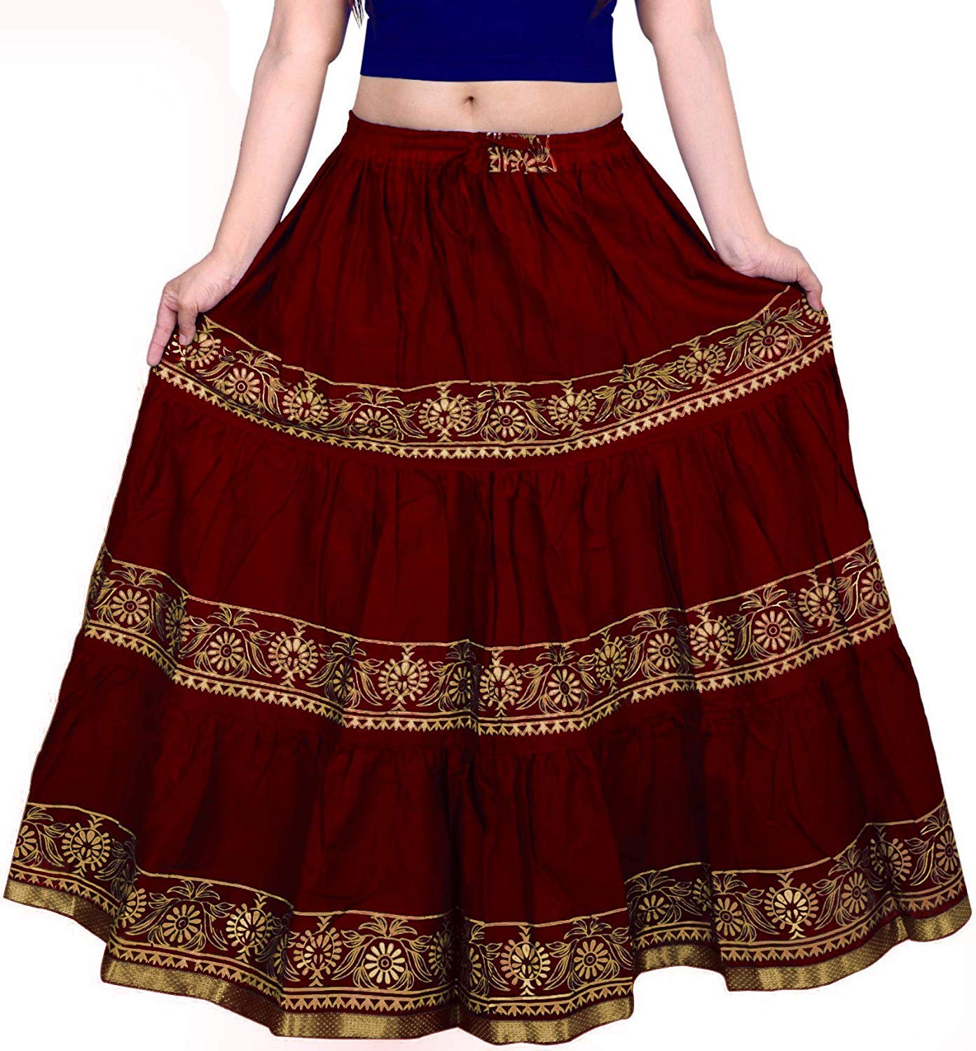 Women Long Traditional Ethnic Skirt