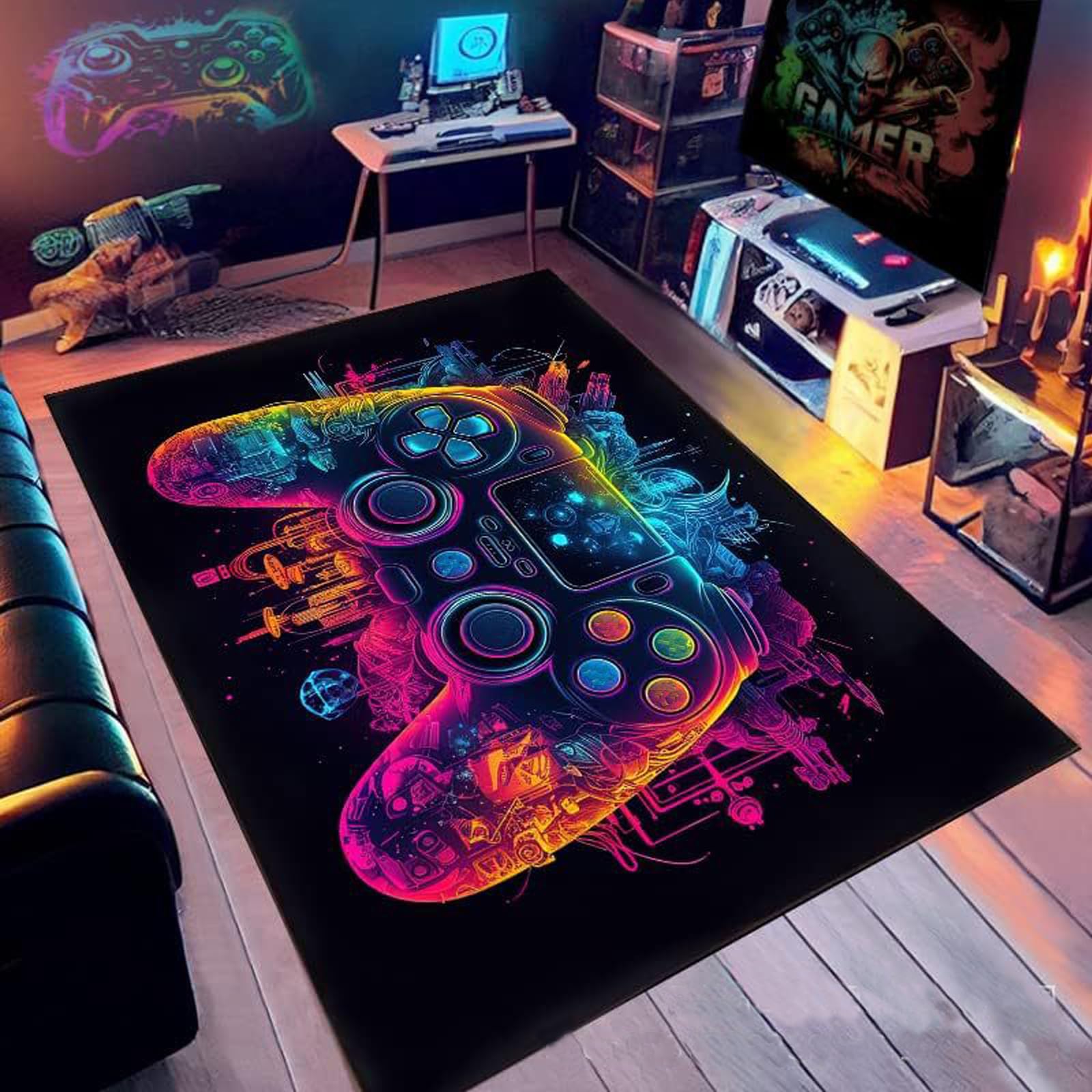 Tapis de jeu pour chambre de garçon anti-bruit tapis manette isolant thermique