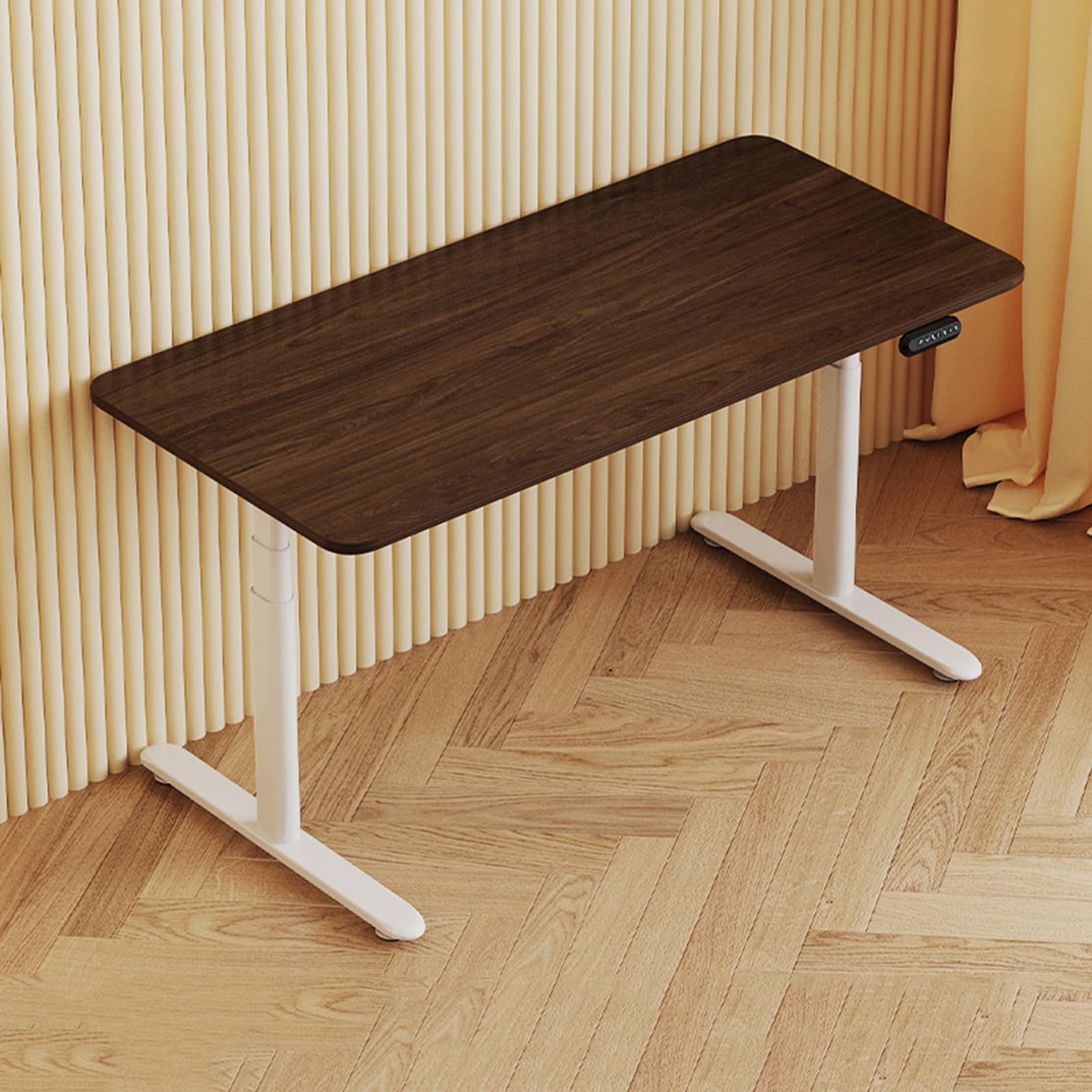 MYUYEE Standing Desk, Adjustable Computer Desk Sit-Stand Monitor Riser Desktop Lift With 4 Memory Function, 60-125Cm Height (A-140X60Cm)