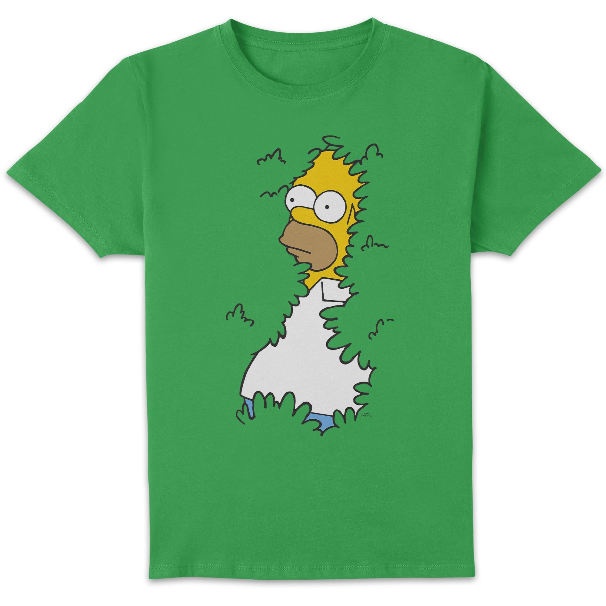 The Simpsons - Men - Homer Bush T-Shirt - Large - Green