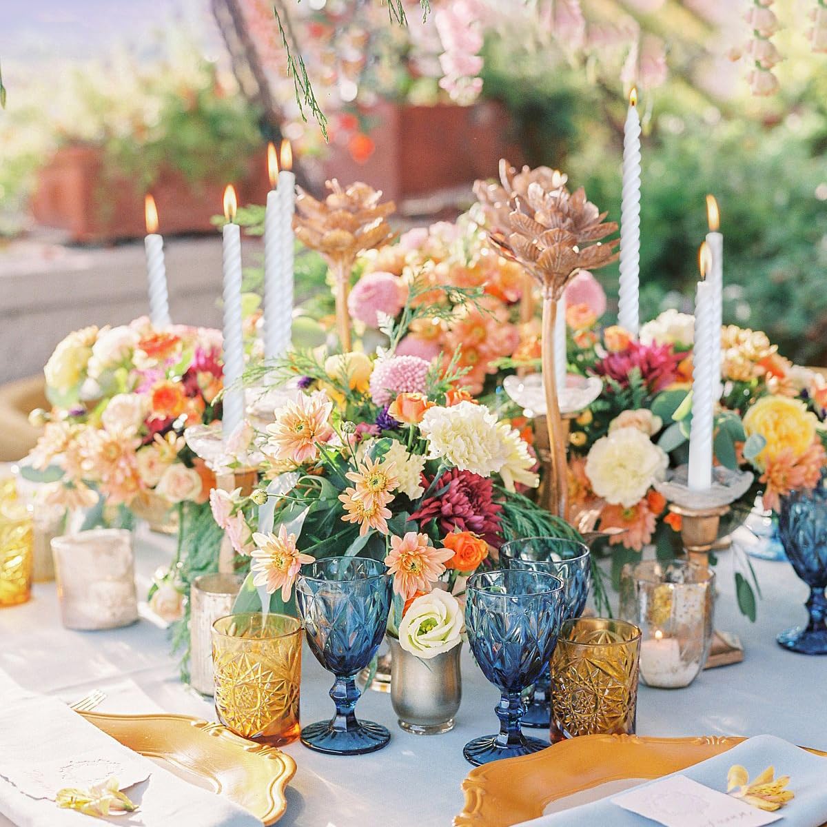 Paquete de 6 velas cónicas en espiral blancas de 10 pulgadas para decoración del hogar y ceremonias religiosas, sin perfume, sin goteo, para bodas, cenas, vacaciones, decoración de eventos formales