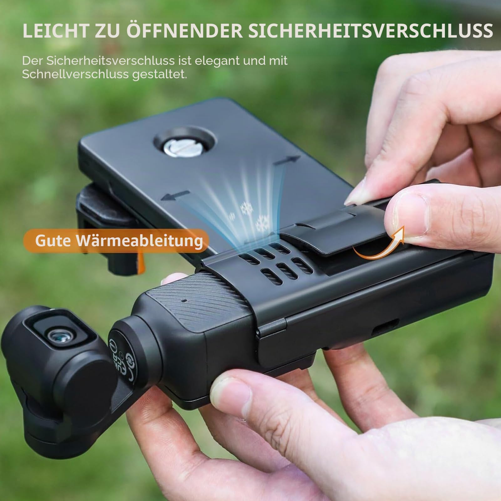 Handy-Halterung für DJI Osmo Pocket 3, Erweiterungszubehör, Smartphone-Handyhalterung mit Aufbewahrungstasche