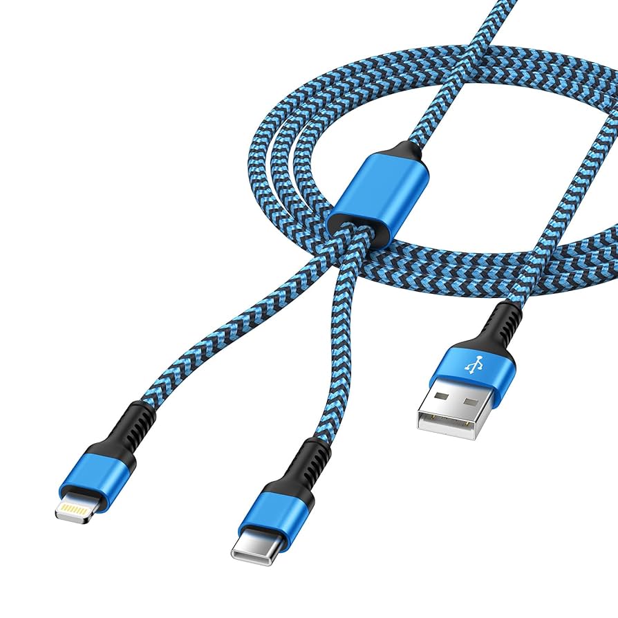 O.MG USB lightning、Ctypeケーブルセット Amazon.co.jp: 充電ケーブル 2in1 usb-c lightning 最大5.4A QC3