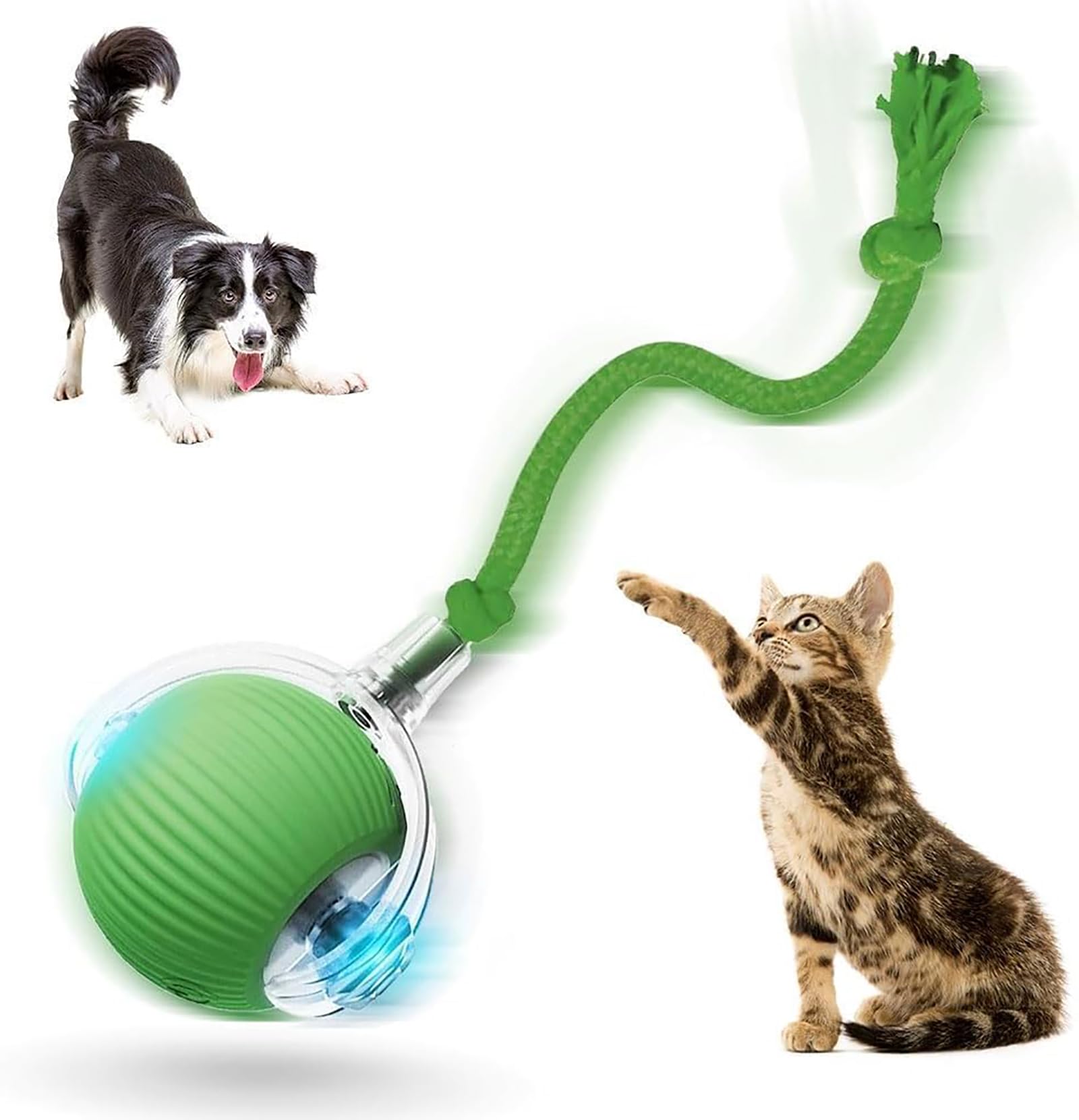 2026 New Self Rolling Dog Ball Interactive Cat Toys Automatic Cat Toy Self Moving Dog Toys Interactive Rolling