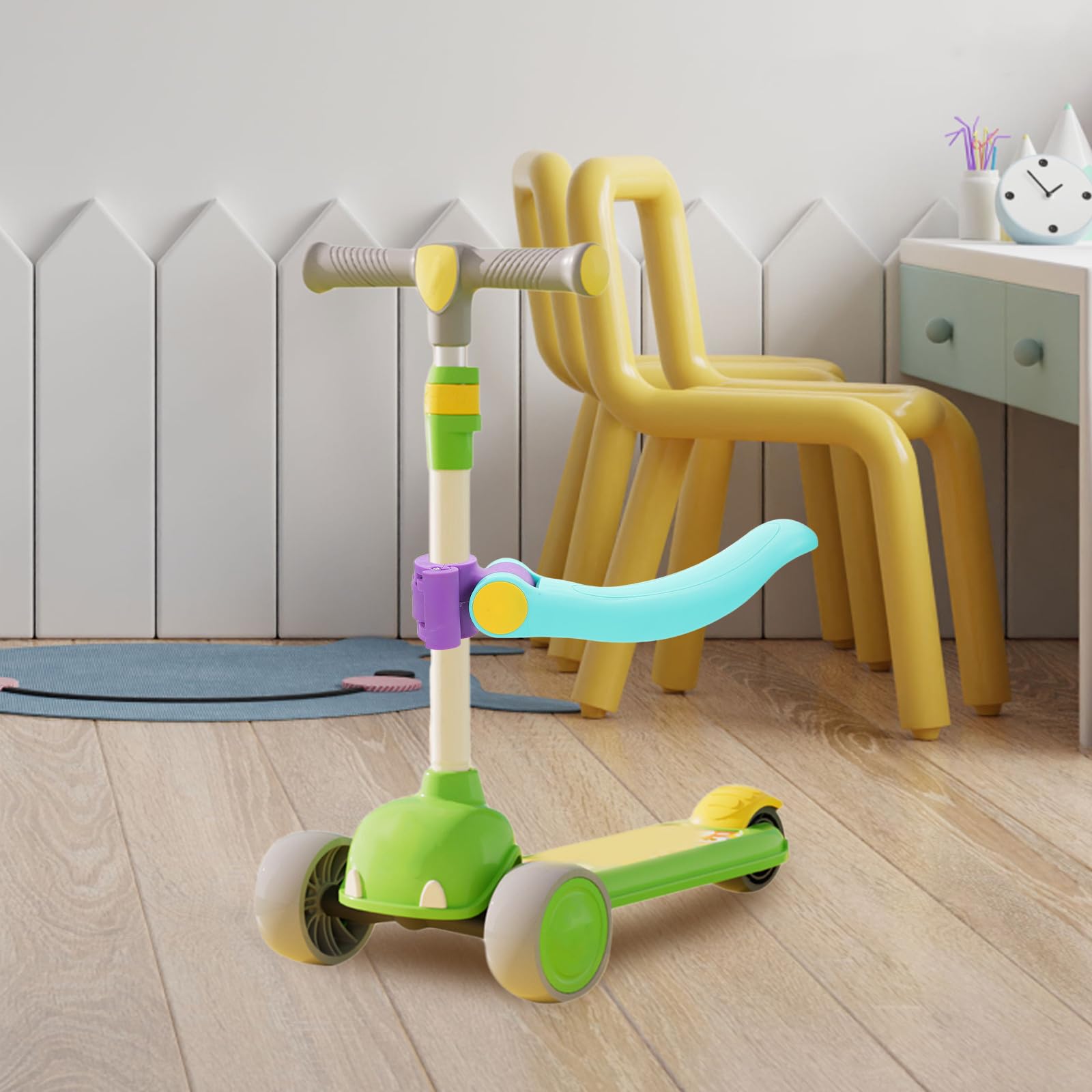 PartyKindom Sedile per Scooter Rimovibile e Pieghevole Cuscino Comfort Aggiuntivo Accessorio per Scooter e Giallo
