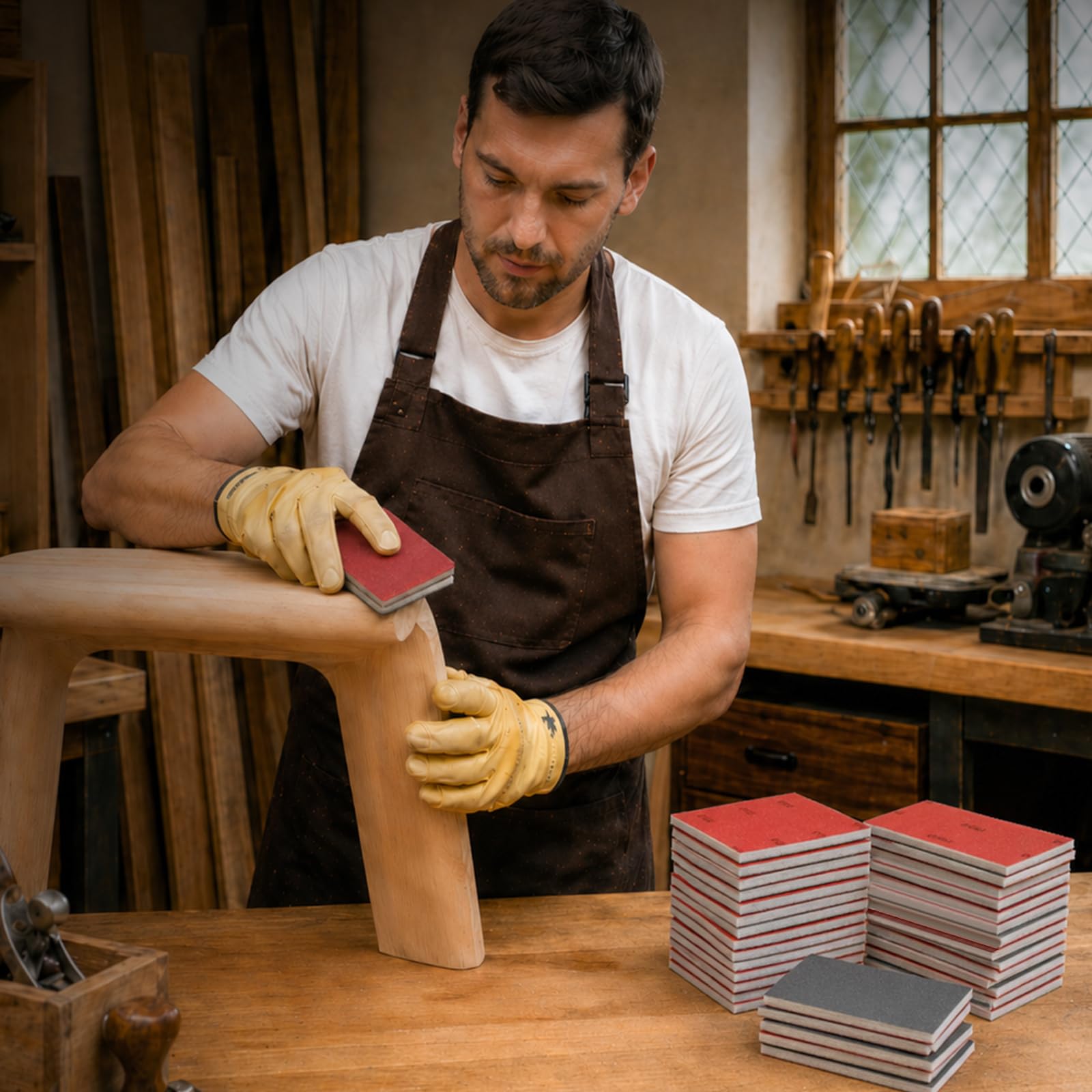 Sanding Sponges Kit - 80-3000 Grit for Wood & Metal -7