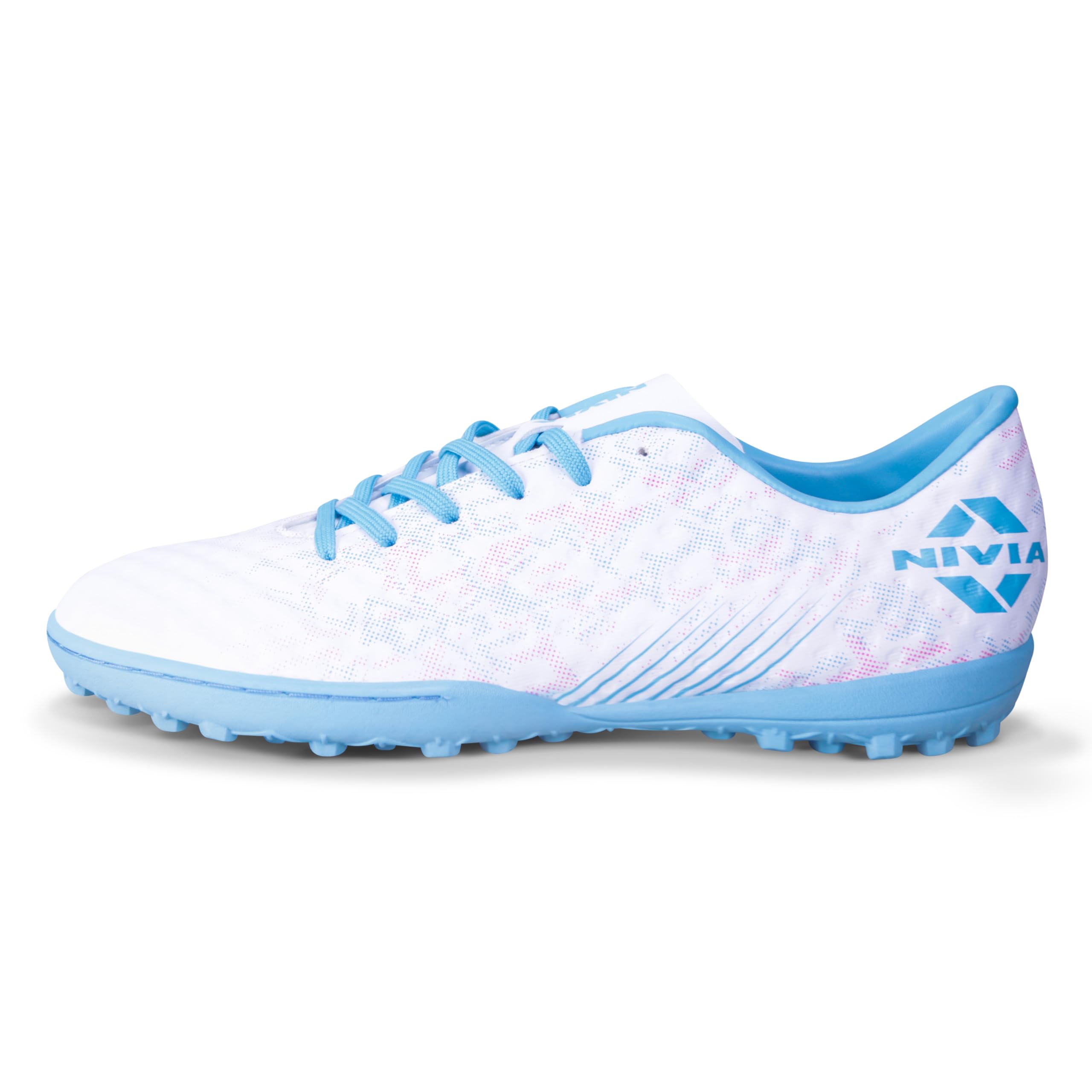 Nivia Oslar 3.0 Turf Shoes for Men, Rubber Studs with Spacer Mesh with Film Upper, Die Cut Lightweight Insole, Ideal for Hard Surfaces Artificial Turf Surfaces