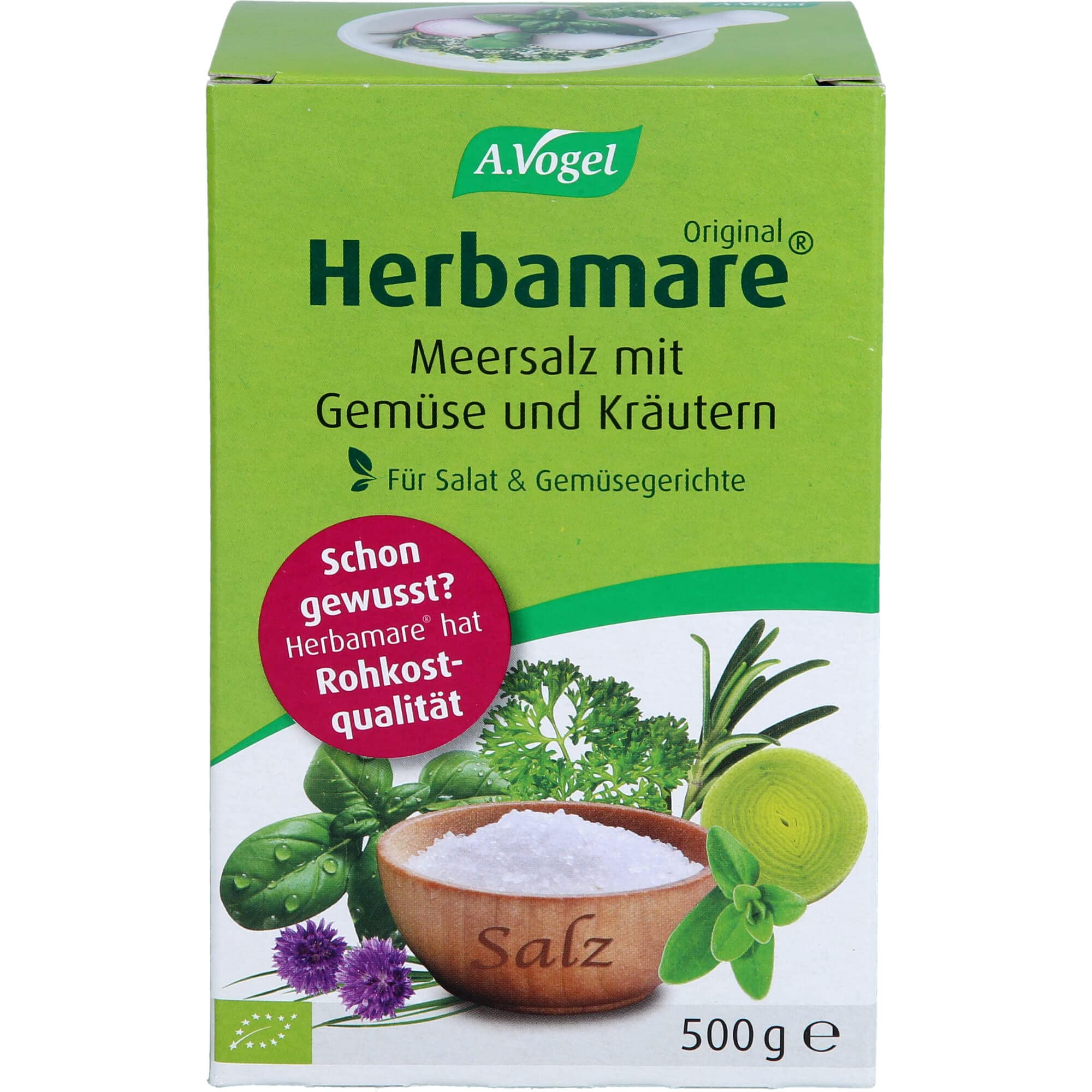 A. Vogel Herbamare Frischkräuter-Meersalz Nachfüllpackung, 500 g