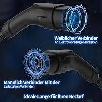 JOYCHARGE Type 2 Elektromos Autó Töltőkábel 11KW 5M 16A - IP55 Vízálló, 3 Fázisú Mode 3 Univerzális Töltő Minden Villanyautóhoz 3