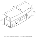 Furinno Jaya Grand Centre de Divertissement pour TV jusqu'à 50 po, 15113BKW Bois Noir
