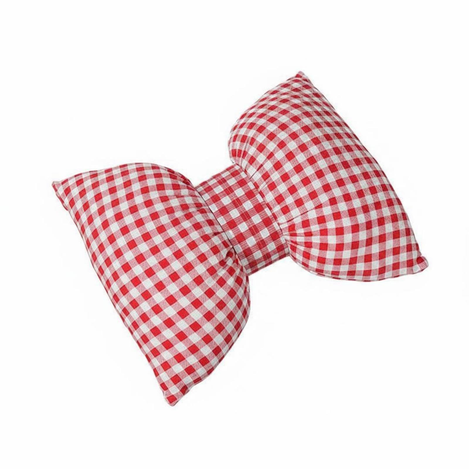 Butterfly Shaped Pillow Red Pattern Bow Decorative Pillow Textile Bow Cushion for Sofa, Bed | Pillows | Home Dacor-image-35