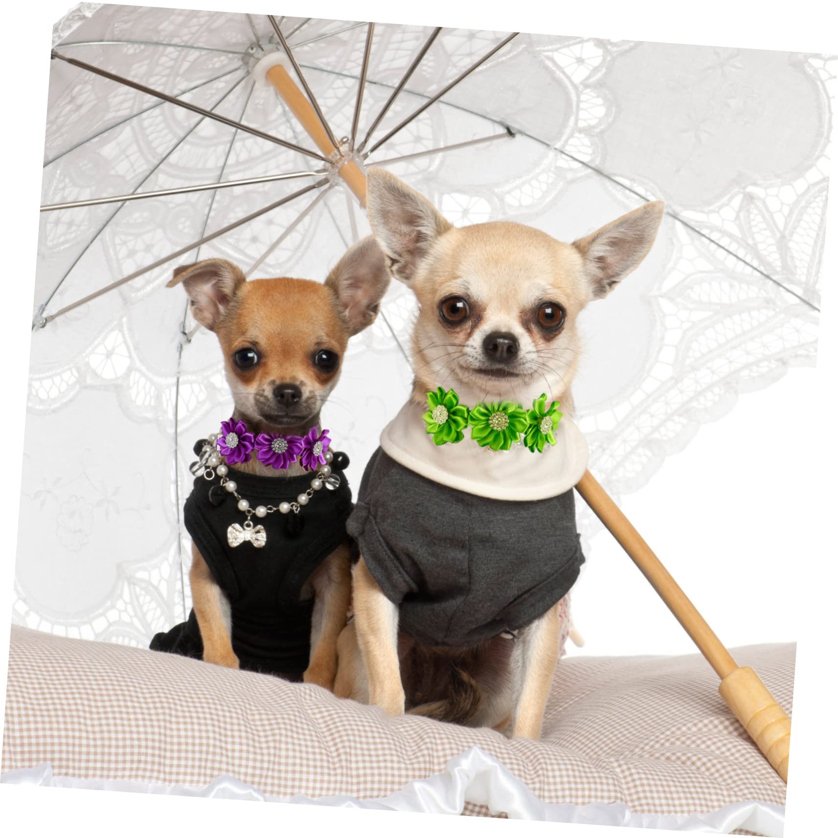 BESPORTBLE 36stücke Blumenhalsband Mit Strass Für Hunde Und Verstellbares Bowtie- Charmante Pet-Accessoires Für Besondere Anlässe Und Hochzeiten