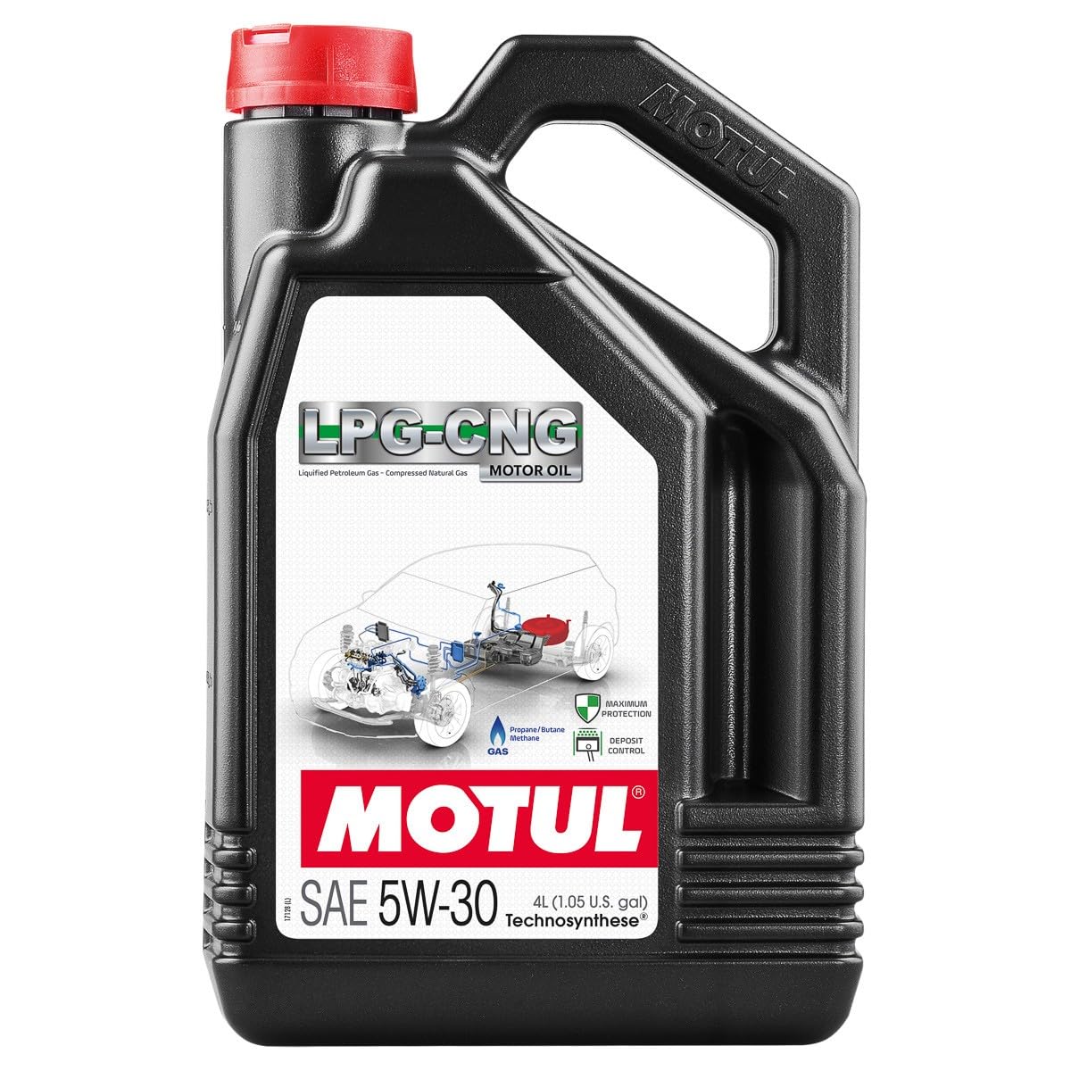 MOTUL Olio lubrificante motore sintetico per auto Lpg-Cng 5W30 5L 110665