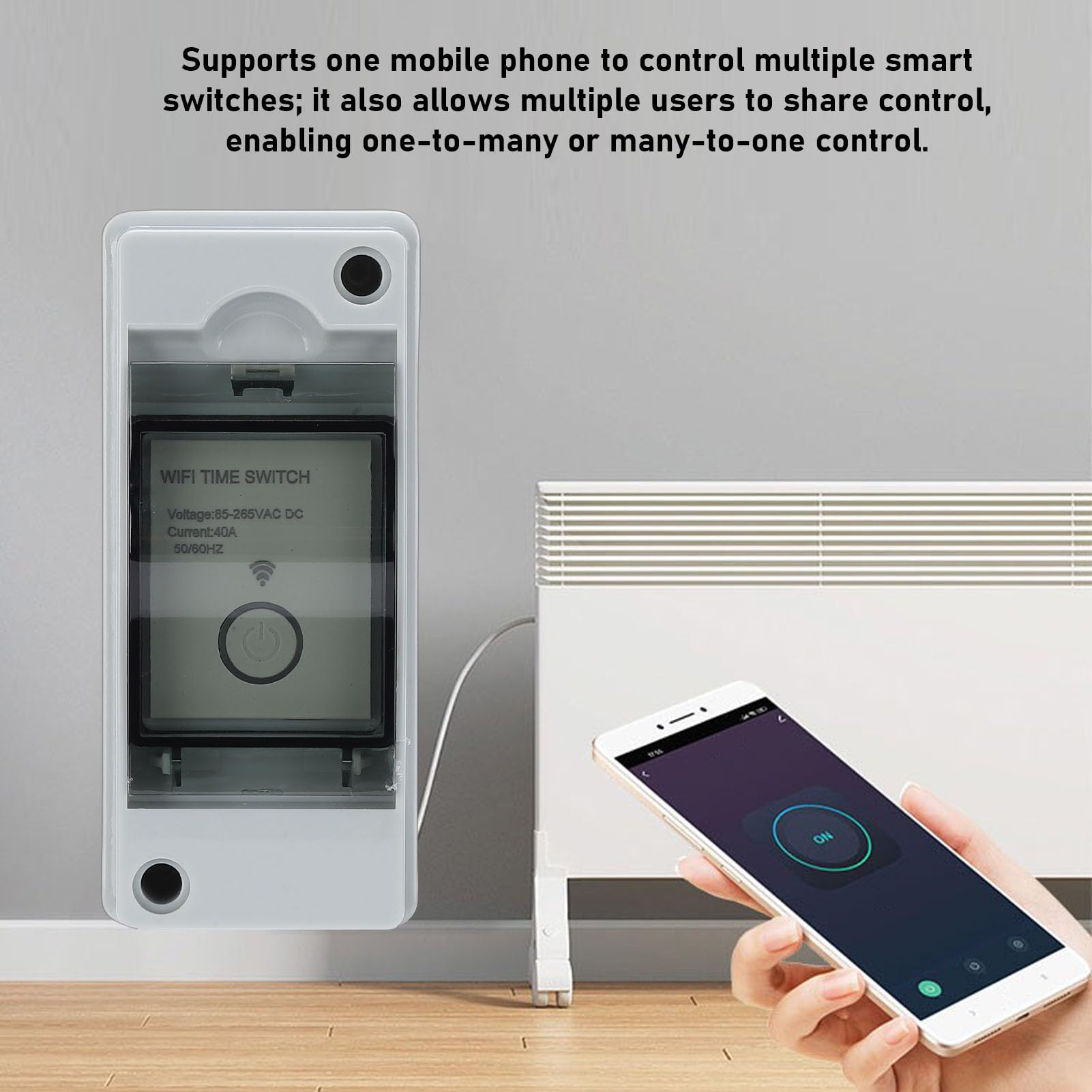 Minuterie WiFi 40A, Commande Numérique Programmable