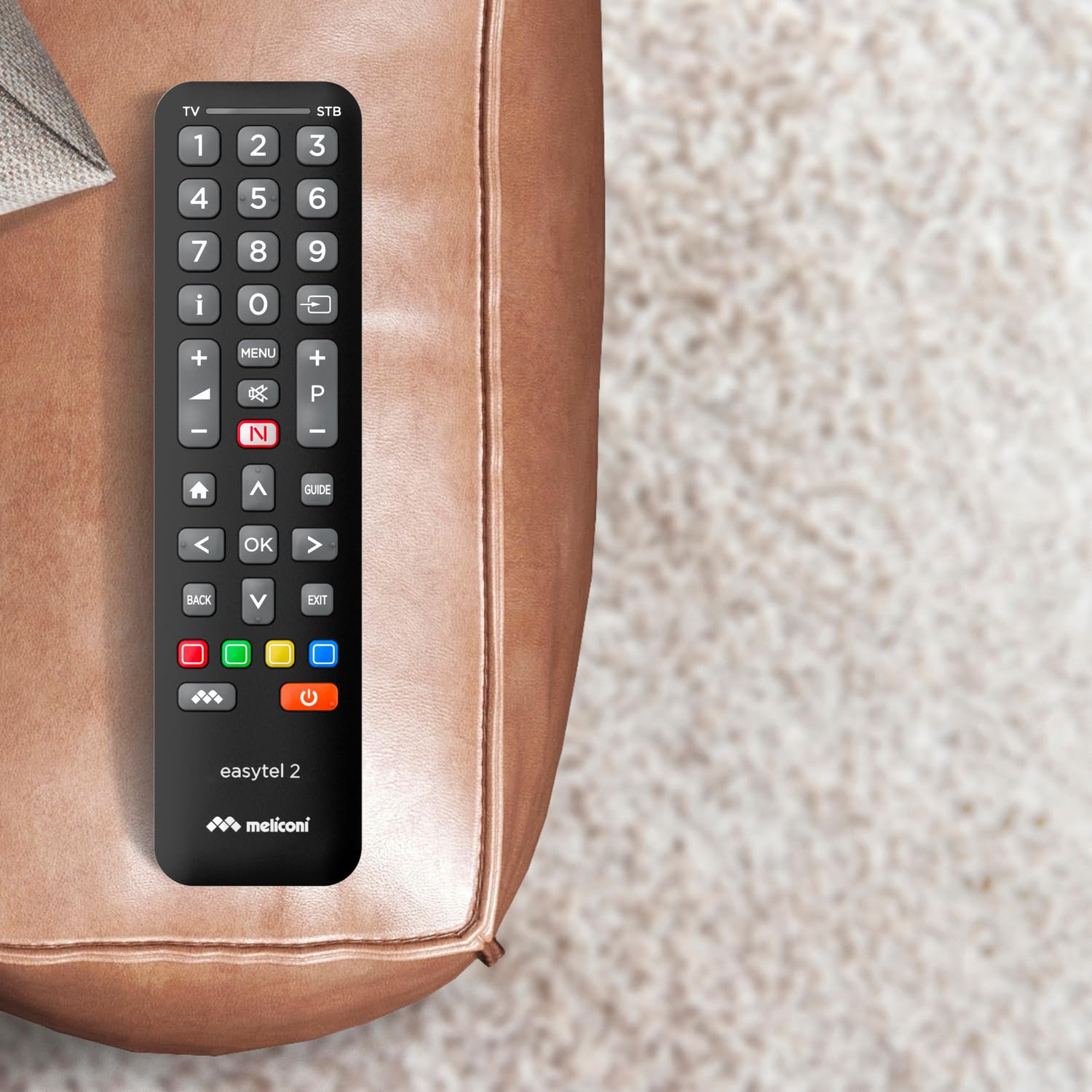 Meliconi Easytel TV NEW – Telecomando Universale Per TV E Smart TV Con Tasto Netflix Diretto