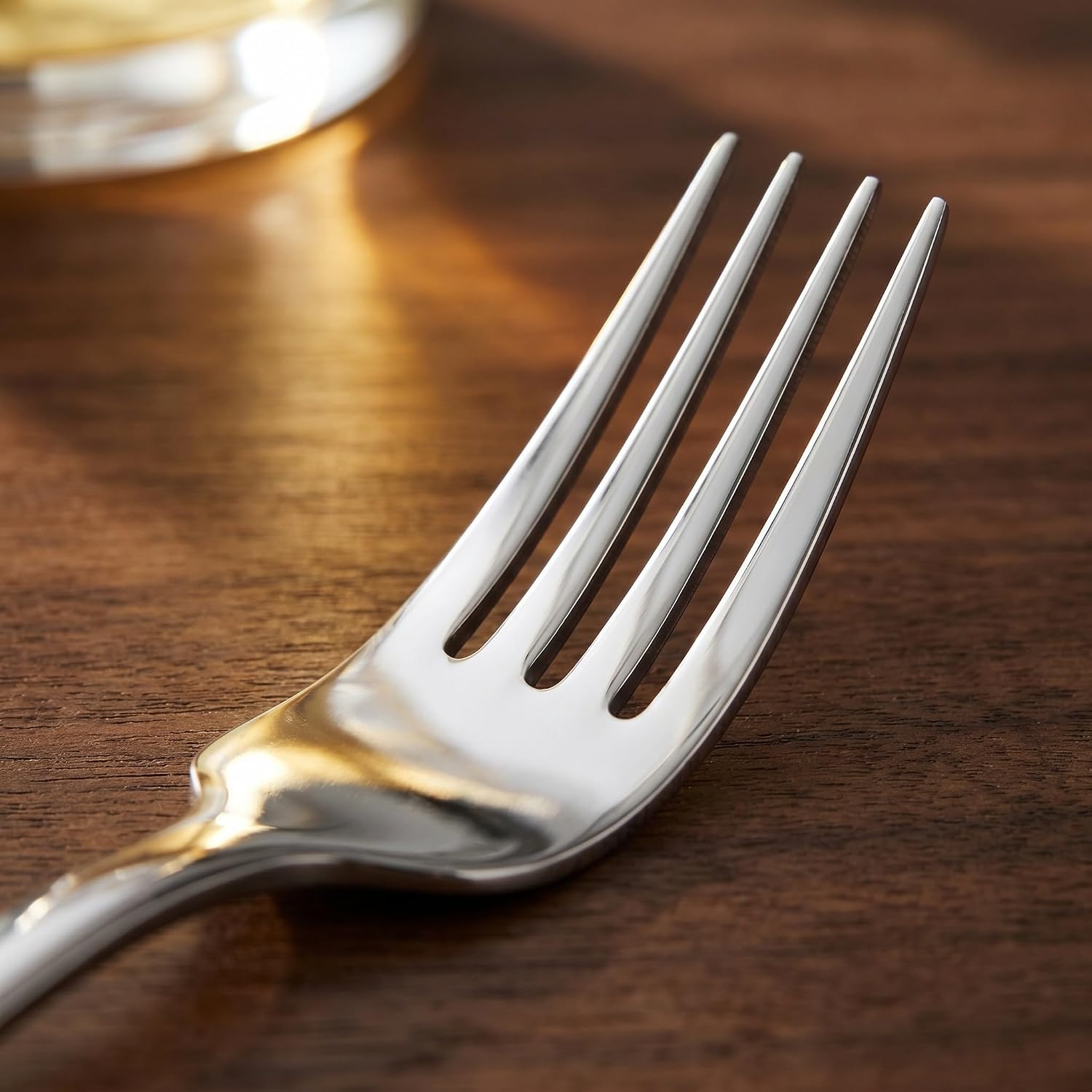 10 Piece Stainless Steel Dinner Forks, 8 Inch Reusable Metal