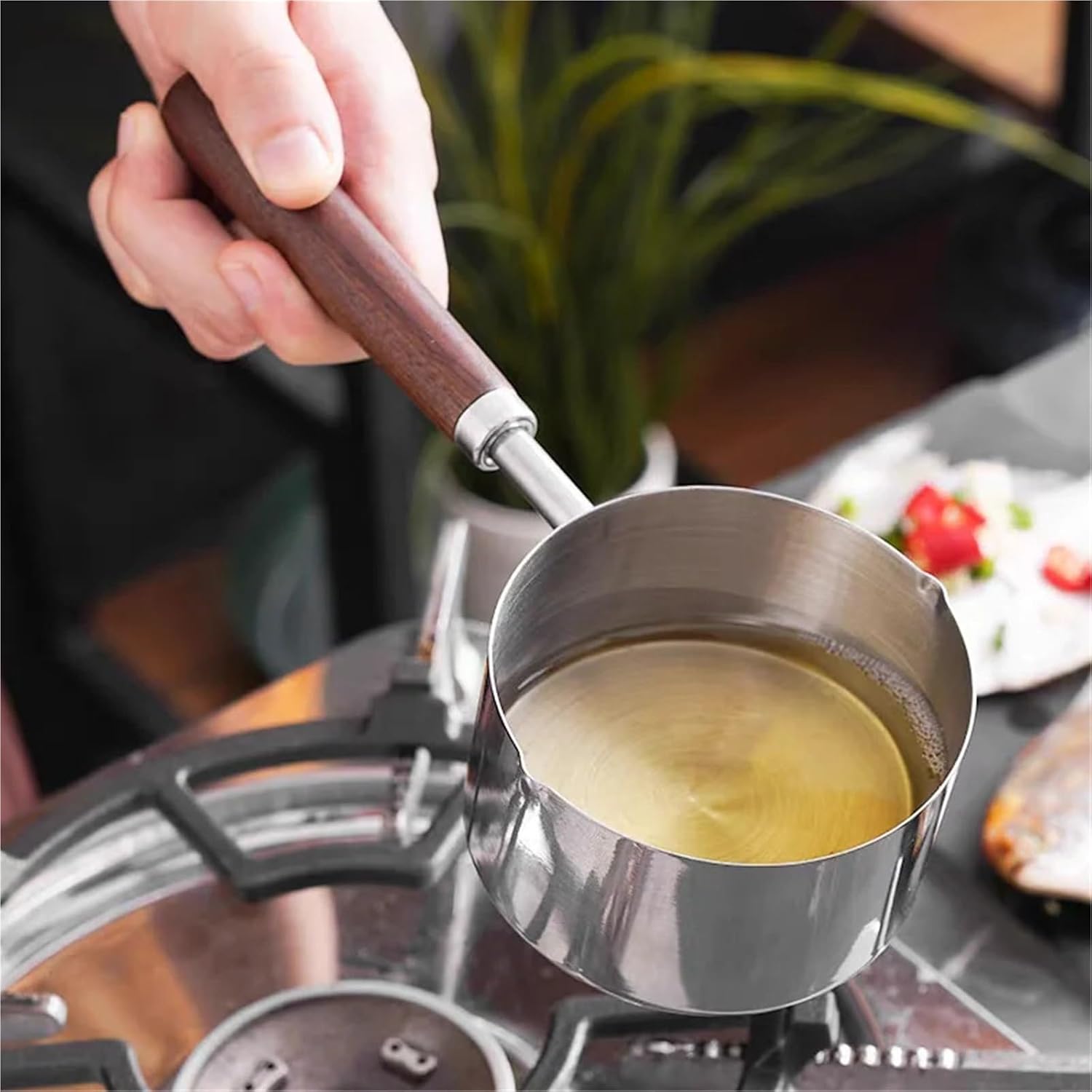 Stainless Steel Milk Pot 304 Stainless Steel Mini Soup Pot Oil Pan Pots For Cooking Small Saucepan For Making Sauces Heating Milk Kitchen