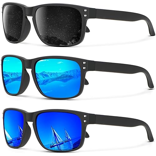 KALIYADI Polarized Sunglasses for Men and Women Vintage Style Sun Glasses for Fishing Running Driving with UV Protection