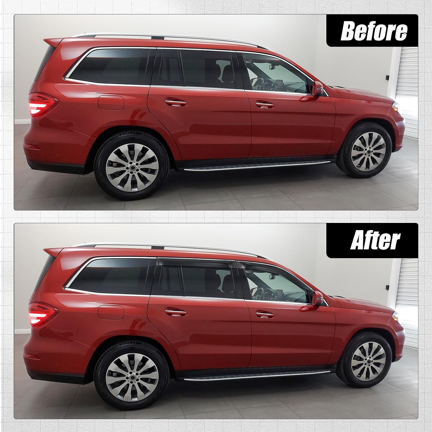 Rain Guards Window Visors for Benz GL450 GL550 2013-2016 & GLS450 GLS550 2017-2019