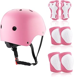 ZWOOS Children's Knee Pads Set with Helmet, Inline Protective Equipment Children 3-10 Years, Knee Pads Children, Knee and Elbow Pads Children for Inline Skate Skateboard Bicycle Roller Skates