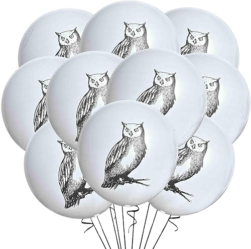 Globos de látex de búho, 12 unidades, globos minimalistas de búho para fiesta de cumpleaños, baby shower, decoración de aula, suministros de fiesta