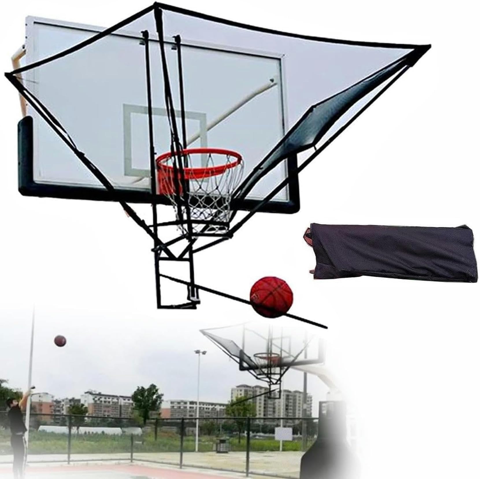 Accessoire de rebond de basket-ball de poignet en fer rotatif 180°