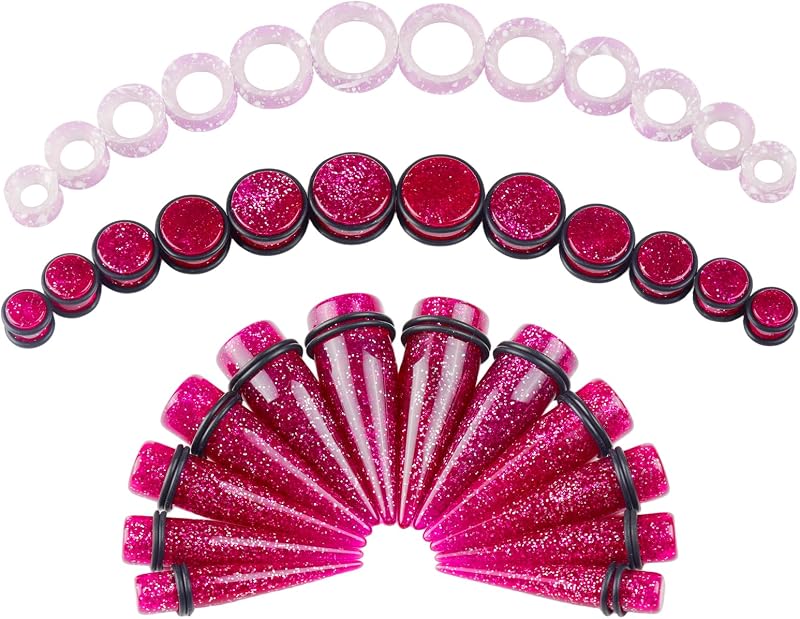 WINSENET Kit para Alargamento de Orelha com 36 Peças, Tamanhos 00G a 20 mm