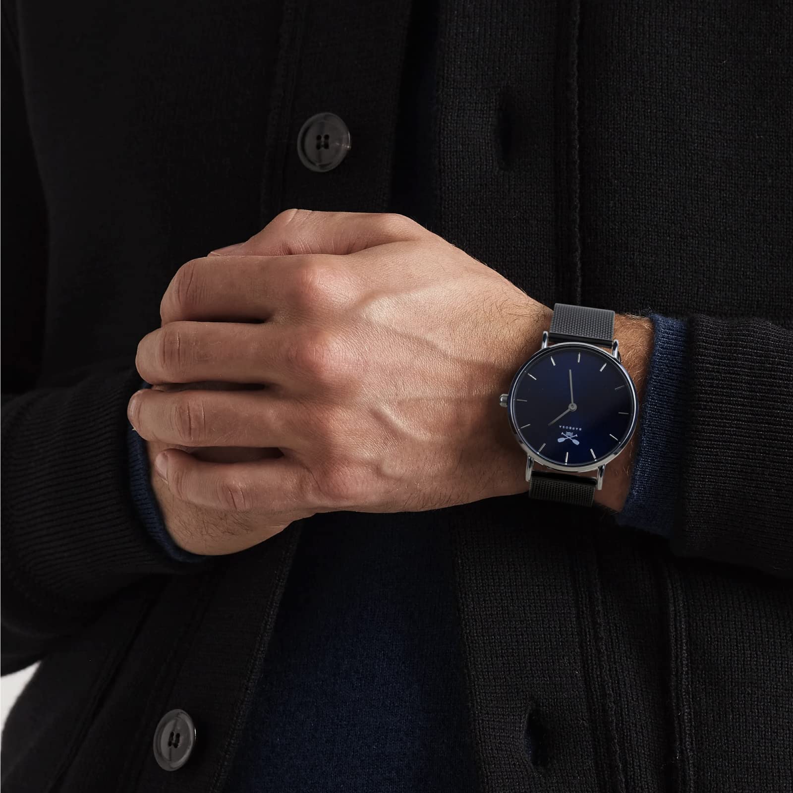 Barbosa Orologio Uomo Analogico al Quarzo con cinturino in Acciaio