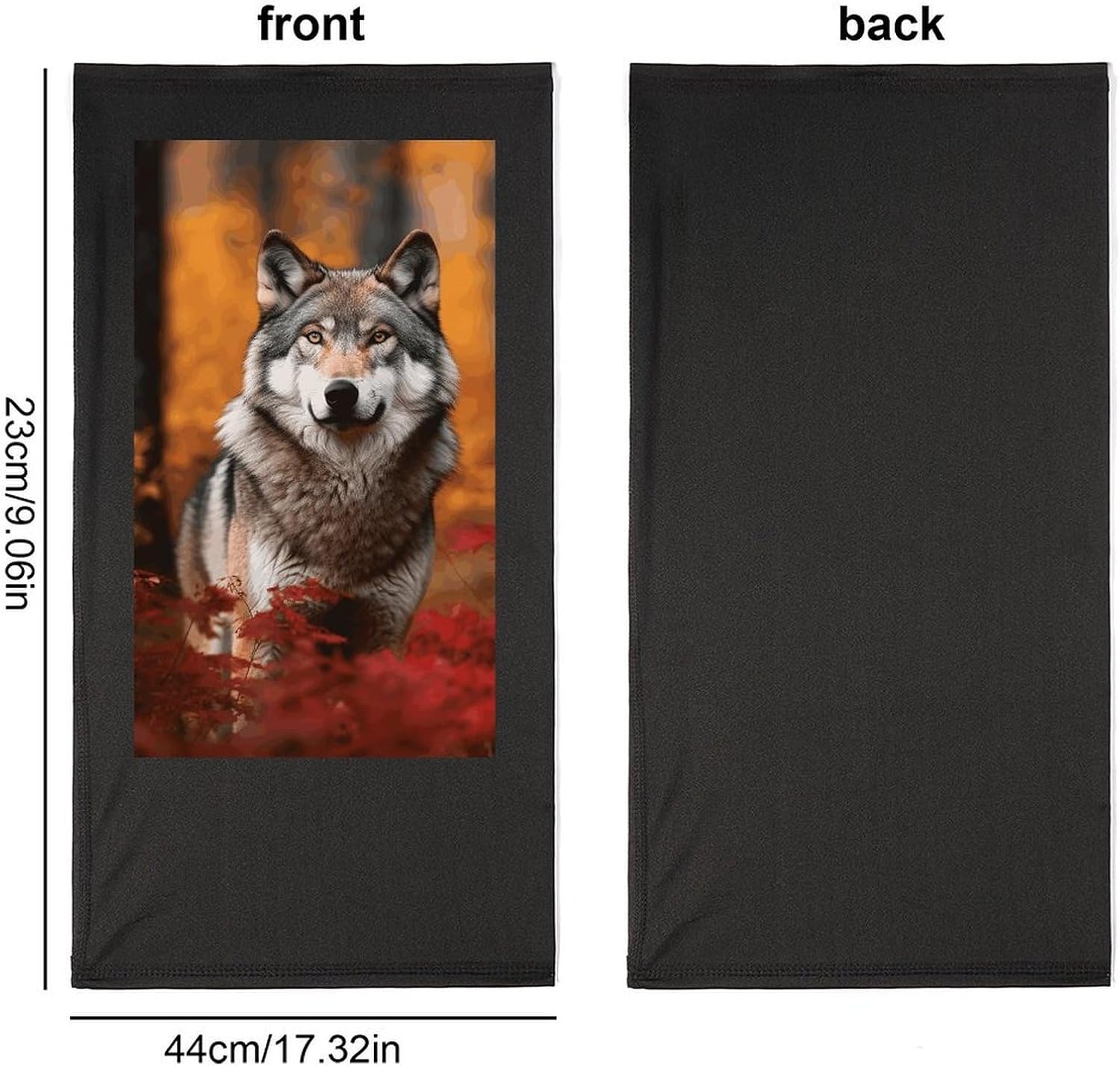 Cycling Neck Gaiter Upf 50+ Sun Protection Cooling Quick-Dry Balaclava Wolf Face Mask Breathable Bandana for Biking Motorcycle Running Hiking & Outdoor Work