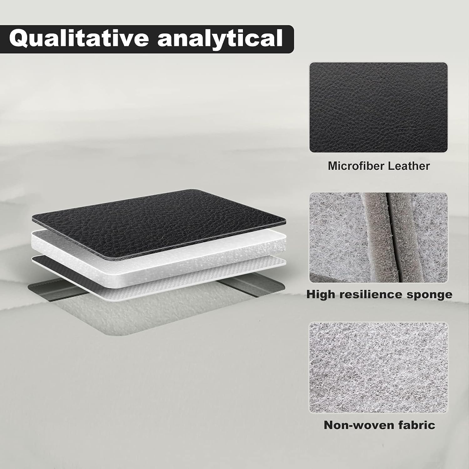 GXARTS Driver or Passenger Side Bottom Replacement Leather Seat Cover Black Compatible with Chevy Avalanche Silverado Suburban Tahoe GMC Sierra Yukon 2007 2008 2009 2010 2012 2013 2014