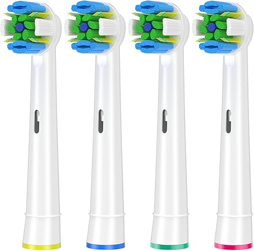 Cabezales de repuesto para cepillos de dientes compatibles con Oral B Braun, paquete de 4 cabezales de cepillo de dientes eléctricos profesionales