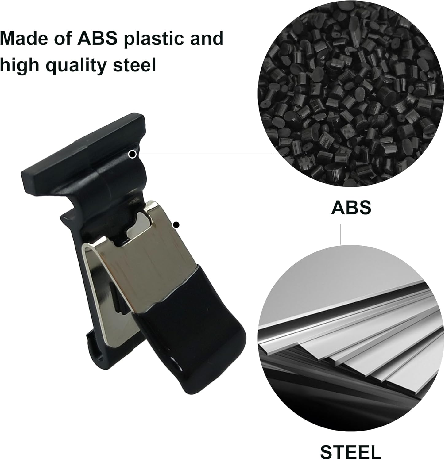 Fuel Door Spring Clip 77360-22020, Gas Tank Door Cover Spring Fit for Toyota 96-00 RAV4, 97-04 Camry, 95-04 Avalon, 91-97 Land Cruiser, 01-03 Prius, 01-06 Sequoia, 98-01 Sienna