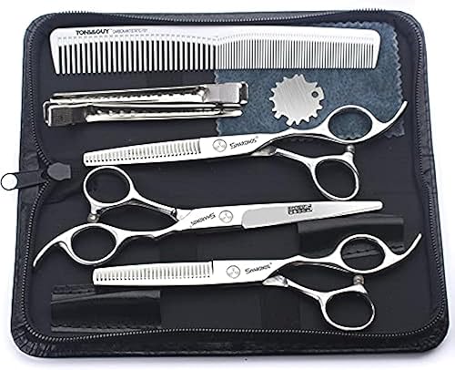 Miniatura 11 de Tijeras de pelo de peluquero, Axemoore profesional corte de pelo tijeras de corte/tijeras set- 6", hechas de acero inoxidable japonés, especialmente