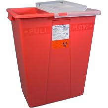 Oakridge 8 Gallon Sharps Container | Rotary Opening | Hinge lid Opening | Case of 10