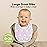 8-Pack Organic Baby Bibs for Boys, Girls - Soft Cotton Drooling and Teething Bibs for Baby Girl & Boy, Extra Absorbent, Easy to Clean & Put On for Toddler, Newborn, Infant 0-24 Months (Lunaris)