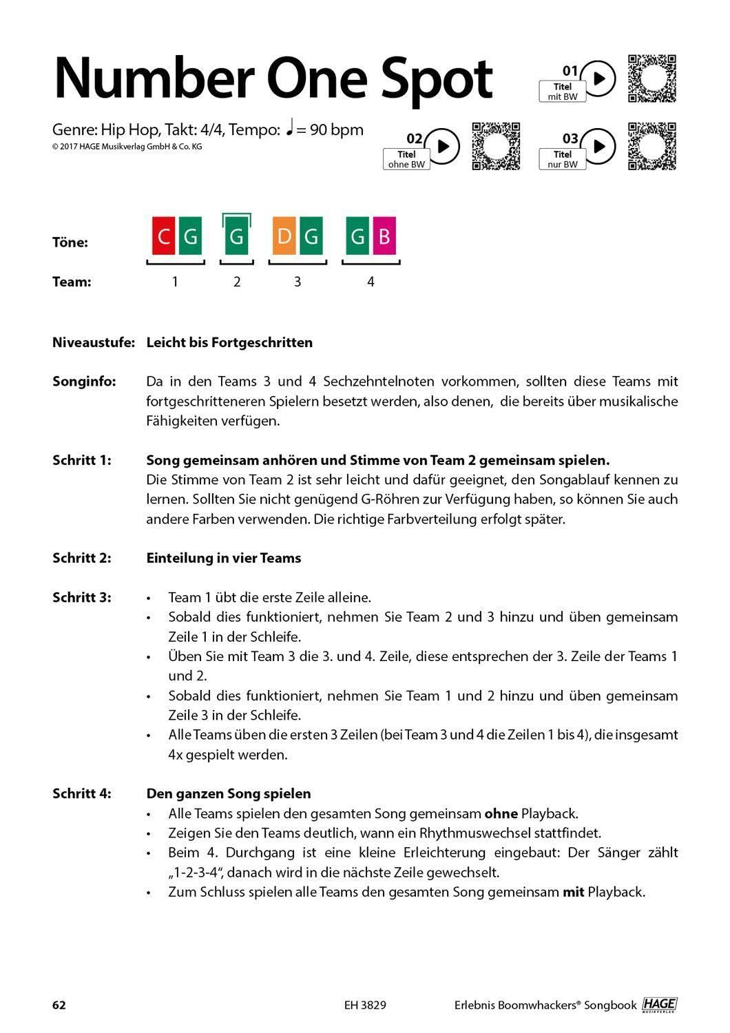 Erlebnis Boomwhackers® Songbook (mit MP3-CD): 10 moderne Songs in verschiedenen Stilrichtungen. Ohne Vorkenntnisse Boomwhackers® spielen - Fu¨r alle Altersstufen!