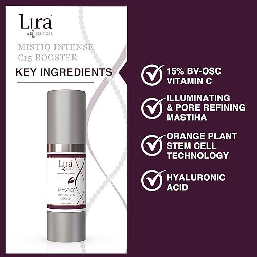Miniatura 4 de Lira Clinical MYSTIQ Intense C15 Booster - Suero intenso 15% de vitamina C - Suero para minimizar los poros y manchas oscuras con células madre