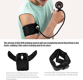 BFR トレーニングシステム 血流制限バンド・加圧バンド 上肢と下肢のフルセット Amazon.co.jp: BFRトレーニングシステムギフト ボディビルディング用