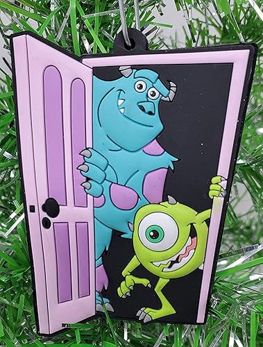 Monsters Inc. - Adorno de Navidad para puerta con Sulley y Mike Wazowski (diseño único inastillable) Monsters Inc. - Adorno de Navidad para puerta con Sulley y Mike Wazowski (diseño único inastillable)