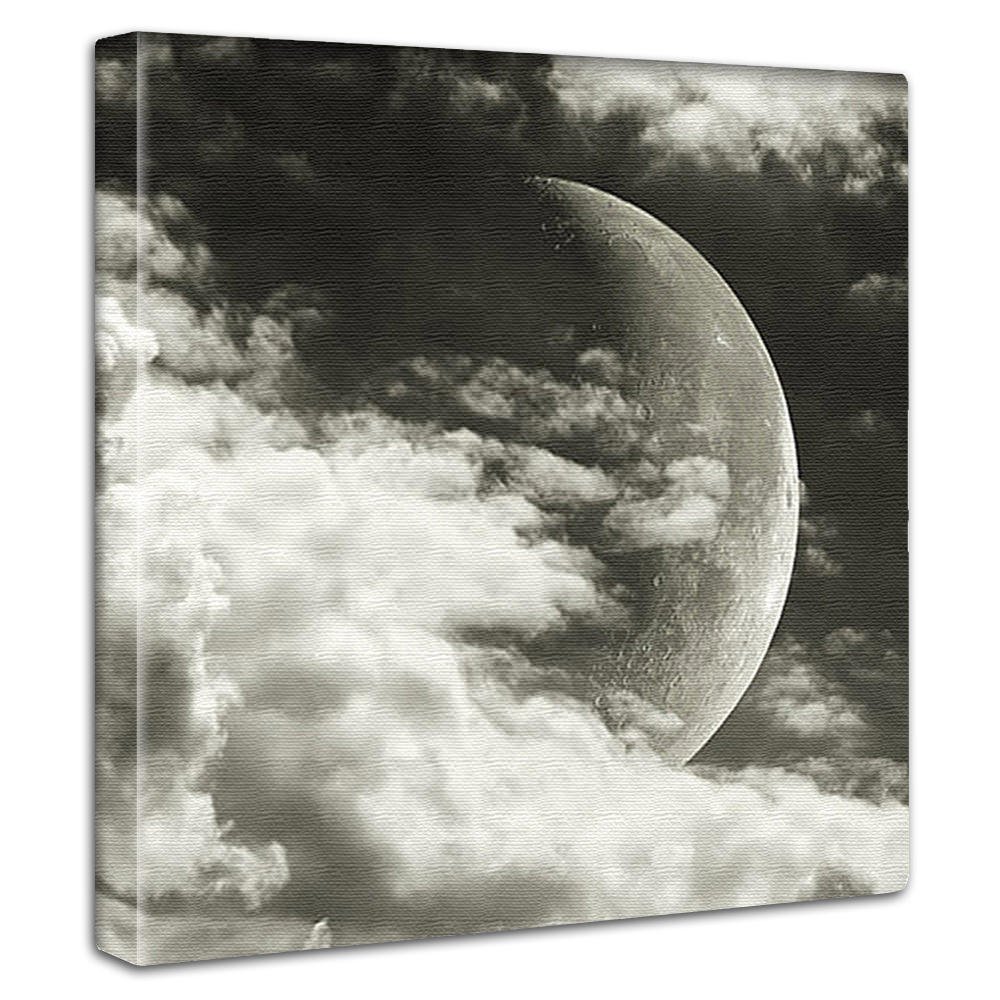 Amazon.co.jp: 空 月 アートパネル 30cm × 30cm 日本製 ポスター