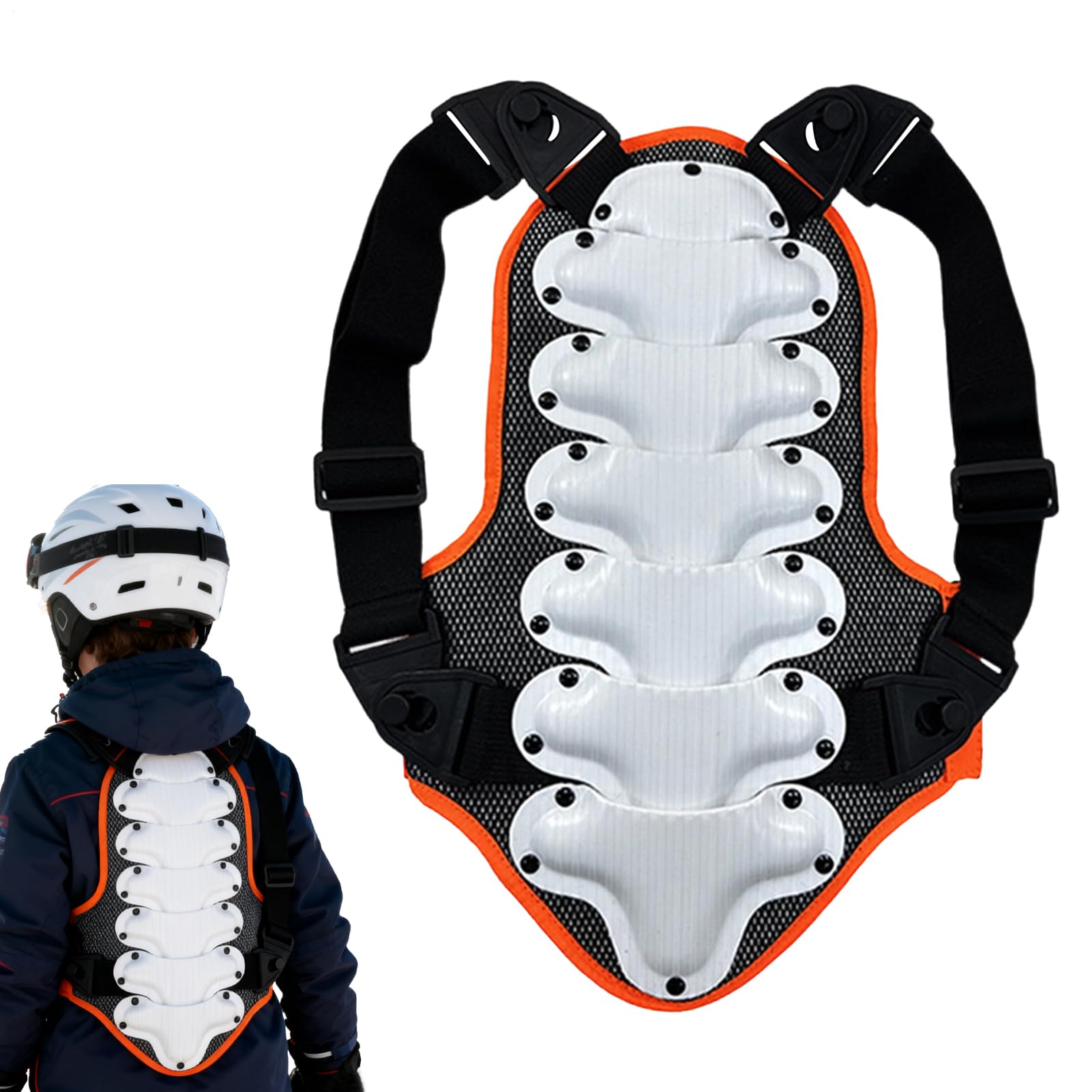 Cuscino di supporto per la schiena per pattinaggio artistico, snowboard, sci, ciclismo, equitazione, pallavolo, pattinaggio su ghiaccio