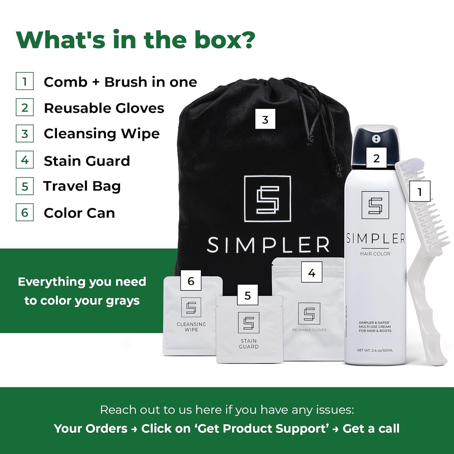 Simpler Hair Color for Women Permanent Ammonia Free Hair Dye for Gray Coverage - Natural Looking Hair Color for Sensitive Scalp - Long Lasting Ginger Hair Dye - Image 2