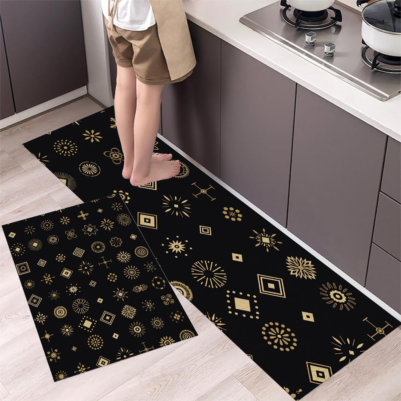 Alfombra de cocina antideslizante y lavable que evita resbalones con total seguridad