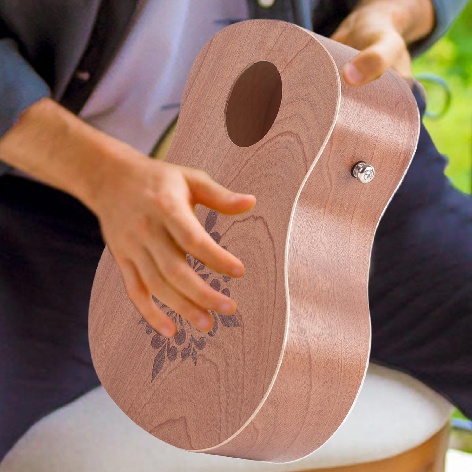 Drum a mano per bambini, tamburi a mano a percussione Strumento di legno a | Music Toy Strumento di percussione divertente per lezioni di musica, attivi