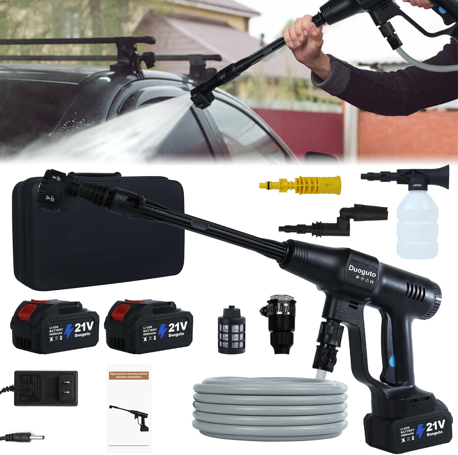 1450 PSI Cordless Pressure Washer, Battery Operated Philippines Ubuy - Main Image