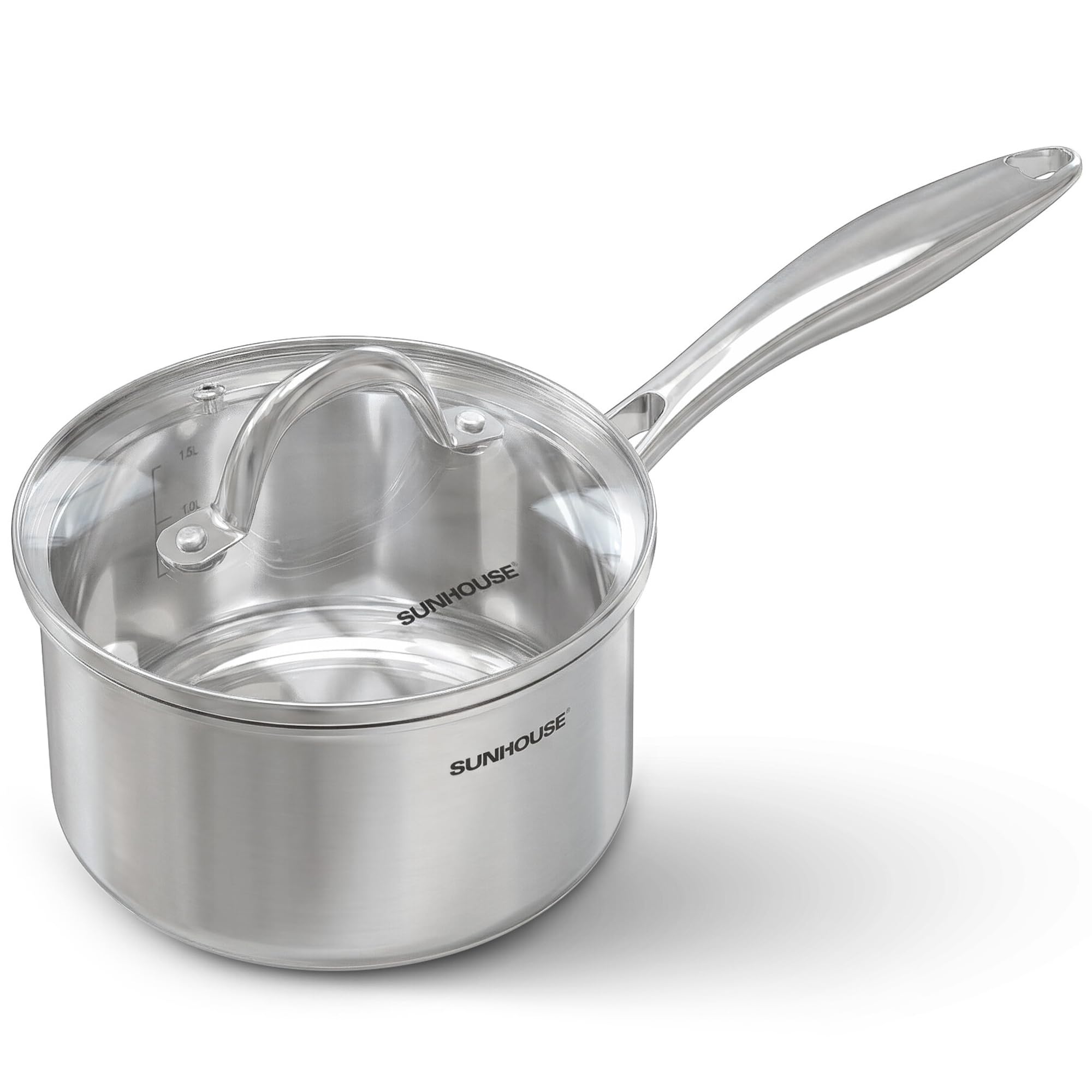 Sunhouse 2 Quart Stainless Steel Saucepan