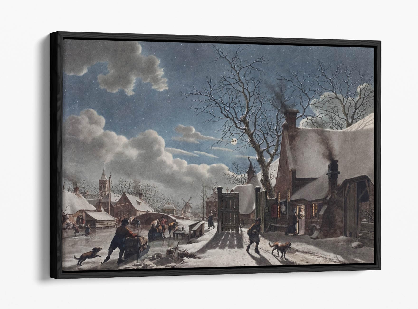 Impression sur toile chats Jacob 1797 décoration murale hollandaise